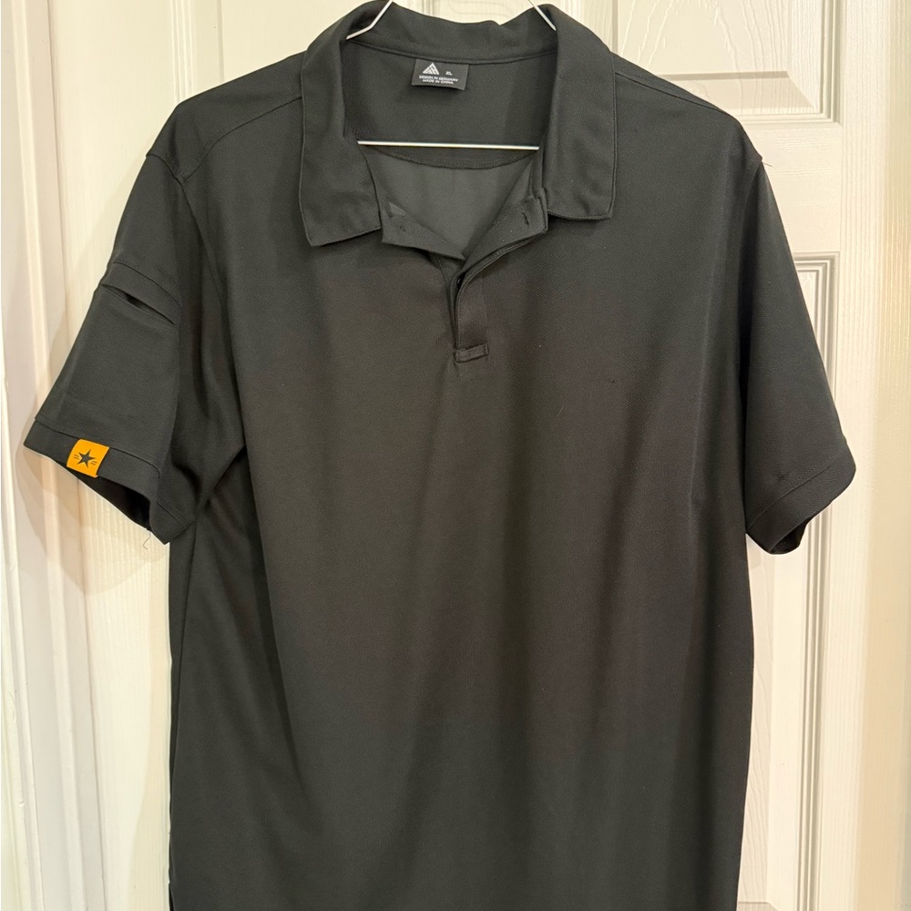 Amazon Black Polo Shirt with Star Detail